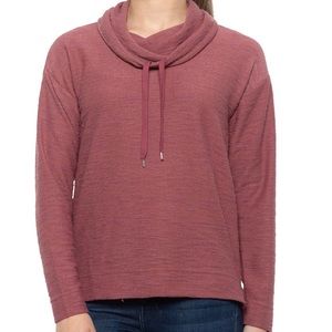 Jones New York Textured Cowl Neck Shirt